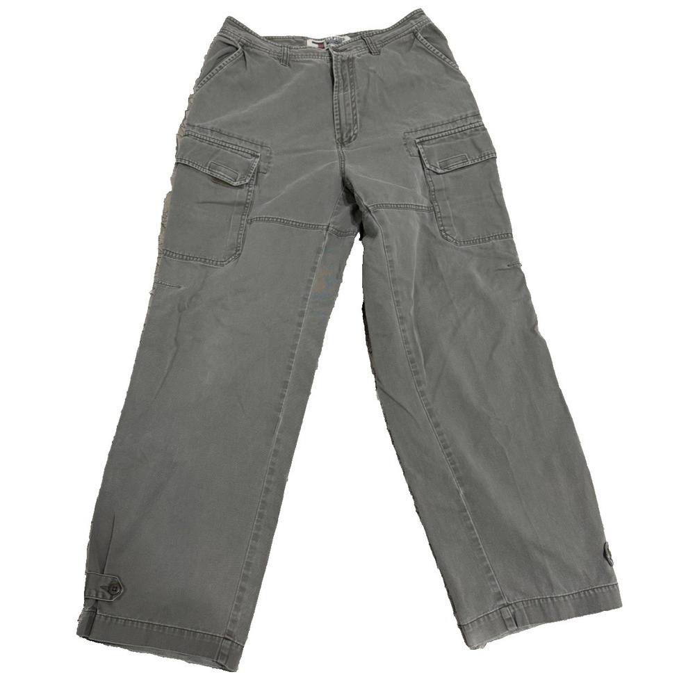 Vintage Y2K Tommy Hilfiger Tommy Jeans Khaki Green Cargo Pants 34X32 Mens